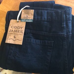 Cody James men’s jeans 34x30 slim straight black